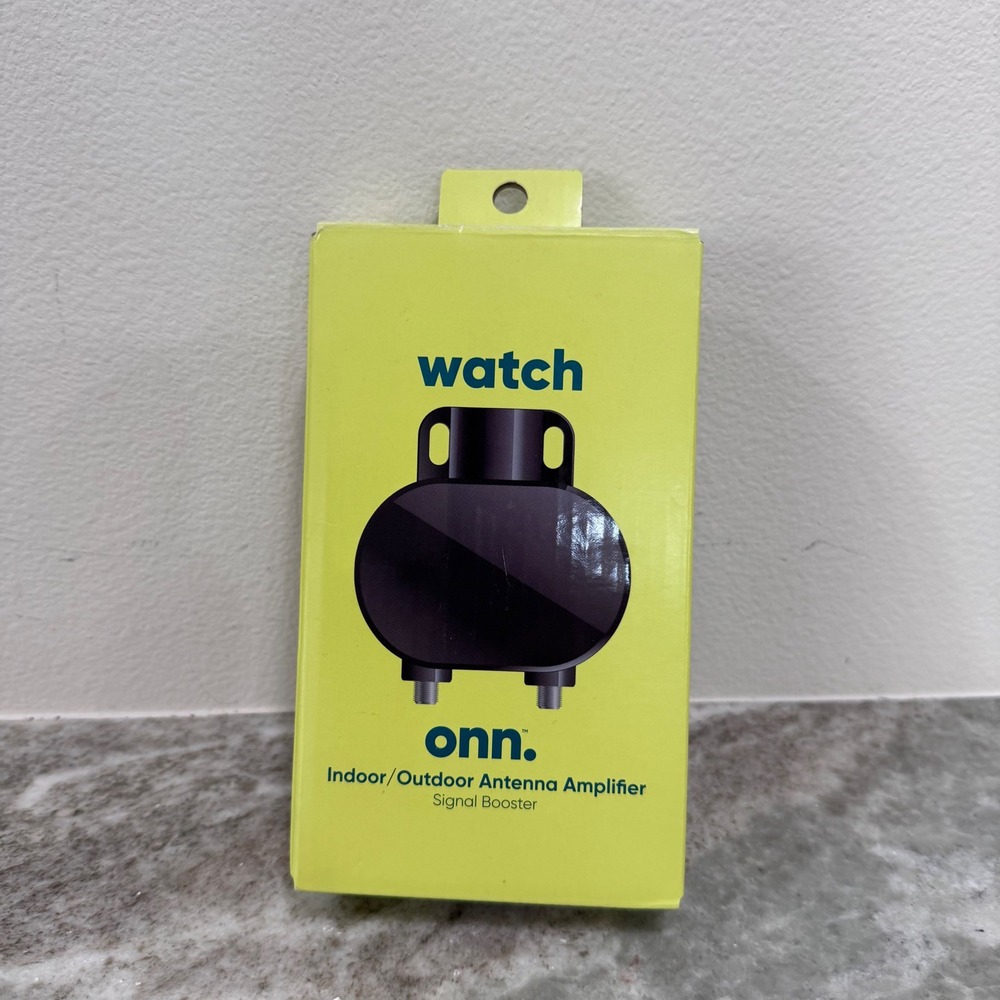 onn. Indoor Outdoor Antenna Amplifier Signal Booster 4K HD Ready 100008791